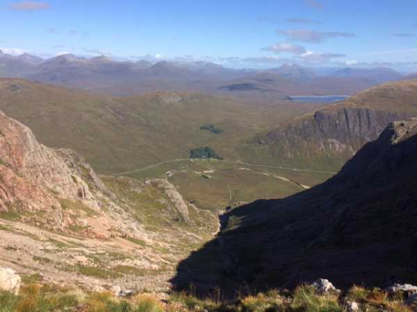 Looking back down the scramble up Coire Na Tulaich